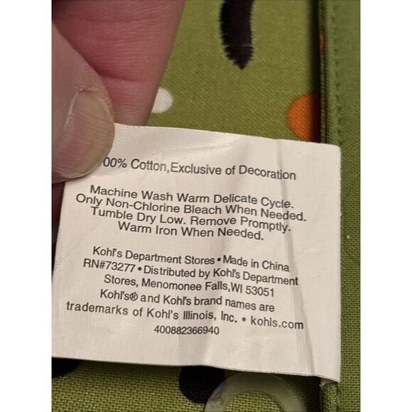 Halloween Dancing Spider Placemat Lot of 5 Green Polka Dot Spiders EUC - Picture 5 of 5